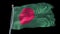 Bangladesh animated flag pack in 3D and green screen