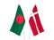 Bangladesh and Denmark flags