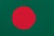 Bangladesh flag on canvas