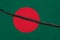 Bangladesh flag cracked