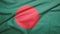 Bangladesh  flag with fabric texture