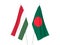 Bangladesh and Hungary flags