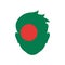Bangladesh icon vector sign and symbol isolated on white background, Bangladesh logo concept