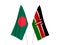 Bangladesh and Kenya flags