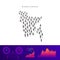 Bangladesh people map. Detailed vector silhouette. Mixed crowd of men and women. Population infographic elements