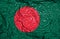 Bangladesh vintage flag on old crumpled paper background