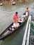 Bangladeshi traditional boat tea shop on Meghna river