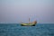 Bangladeshi traditional fishing boat on St. Martin\\\'s Island.