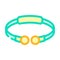 bangle jewelry color icon vector illustration