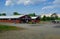 Bangor State Fair agricultural buildings August 2, 2019, Maine, USA