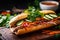 Banh Mi - Delicious Vietnamese Sandwich with Vibrant Ingredients