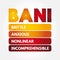 BANI - Brittle Anxious Nonlinear Incomprehensible acronym, encompasses instability and chaotic, surprising, and disorienting