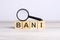 BANI word made with wooden blocks. can be used for business, marketing and education concept
