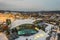 Bania Thermal Bath and Ski Resort Drone View at Winter. Polish Winter Capital