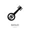 banjo icon in trendy design style. banjo icon isolated on white background. banjo vector icon simple and modern flat symbol for