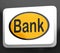 Bank Button Shows Online Or Internet Banking