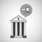 Bank concept safe money justice icon