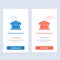 Bank, Courthouse, Finance, Finance, Building  Blue and Red Download and Buy Now web Widget Card Template