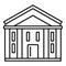 Bank courthouse icon, outline style
