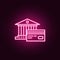 bank and credit card neon icon. Elements of Banking set. Simple icon for websites, web design, mobile app, info graphics