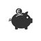 Bank, finance, money, pig, saving icon. Vector illustration, flat design