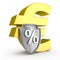 Bank interest defends euro