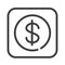 Bank item, money exchange black line icon. Public navigation. Pictogram for web page, mobile app, promo. UI UX GUI