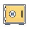 Bank locker Fill color vector icon which can easily modify or edit