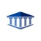 Bank, museum or library icon