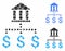 Bank payments Composition Icon of Circles