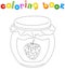 Bank of raspberry jam coloring book