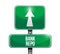 Bank repo road sign illustration design