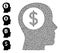 Bank Thinking Composition with Virulent Infection Icons