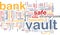 Bank vault word cloud