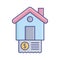 Bank withdrawal flat vector icon which can easily modify or edit