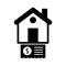 Bank withdrawal flat vector icon which can easily modify or edit