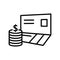 Bankbook icon, vector illustration