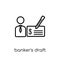 Banker\'s draft icon from Banker\'s draft collection.