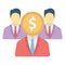 Bankers, investors Color vector icon which can easily modify or edit