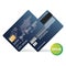 Banking business plastic card and payment