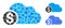 Banking cloud Composition Icon of Circle Dots