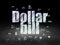 Banking concept: Dollar Bill in grunge dark room