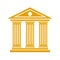 Banking conceptual logo, law enforcement system - vector