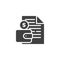 Banking document vector icon