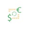 Banking, euro, coins icon. Element of Web Money and Banking icon for mobile concept and web apps. Detailed Banking, euro, coins