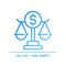 Banking law pixel perfect gradient linear vector icon