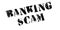 Banking Scam rubber stamp