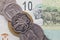 Banknote and coins of Rand of South Africa