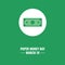 Banknote Icon Vector, Paper Money Day concept, perfect for social media post templates, posters, greeting cards, banners, backgrou
