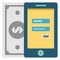 Banknote, m commerce Color Isolated Vector icon which can be easily modified